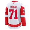 Dresovi Detroit Red Wings 2024-25 Fanatics Premium Dylan Larkin Gostujući Bijela - Muške